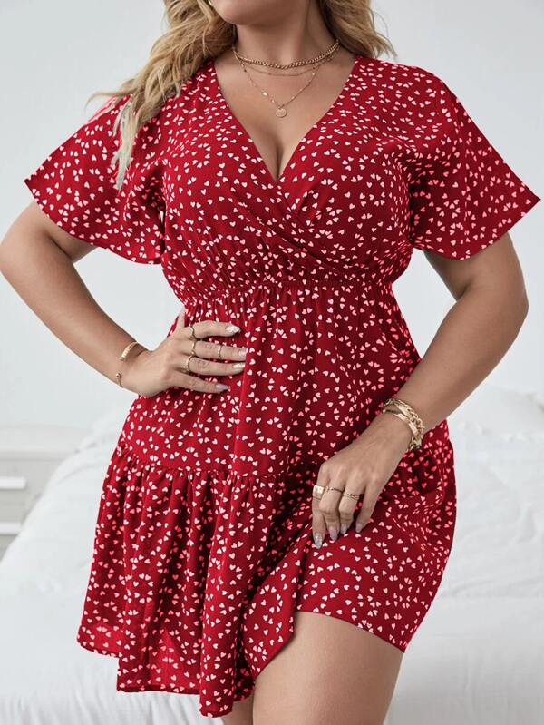 Vestido Plus Size Boho com Estampa Floral Gengibre