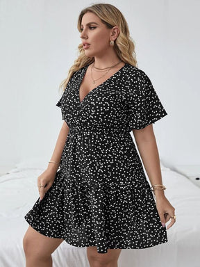 Vestido Plus Size Boho com Estampa Floral Gengibre